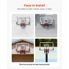 image:imageVEVOR Basketball Hoop 44 54 Inchs PC Backboard Wall Mounted Basketball Portable Hoop amp Goal Indoor amp Outdoor with HandCrank Adjustment Classic Basketball Court Teens Adults Schools ParksBlack Goal 54in
