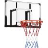image:imageVEVOR Basketball Hoop 44 54 Inchs PC Backboard Wall Mounted Basketball Portable Hoop amp Goal Indoor amp Outdoor with HandCrank Adjustment Classic Basketball Court Teens Adults Schools ParksBlack Goal 44in