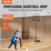 image:imageVEVOR Basketball Rim 18 Basketball Hoop 44 48 50 54 Inchs PC Backboard 4410FT Height Adjustable Basketball Portable Hoopamp Goal IndoorOutdoor Classic Basketball Court Teen Adult School ParkBlack 44in