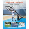 image:imageVEVOR Basketball Rim 18 Basketball Hoop 44 48 50 54 Inchs PC Backboard 4410FT Height Adjustable Basketball Portable Hoopamp Goal IndoorOutdoor Classic Basketball Court Teen Adult School ParkBlack Quickly Adjust 44in