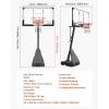 image:imageVEVOR Basketball Rim 18 Basketball Hoop 44 48 50 54 Inchs PC Backboard 4410FT Height Adjustable Basketball Portable Hoopamp Goal IndoorOutdoor Classic Basketball Court Teen Adult School ParkBlack Quickly Adjust 54in