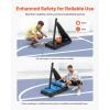 image:imageVEVOR Basketball Rim 18 Basketball Hoop 44 48 50 54 Inchs PC Backboard 4410FT Height Adjustable Basketball Portable Hoopamp Goal IndoorOutdoor Classic Basketball Court Teen Adult School ParkBlack Quickly Adjust 44in