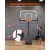 image:imageVEVOR Basketball Rim 18 Basketball Hoop 44 48 50 54 Inchs PC Backboard 4410FT Height Adjustable Basketball Portable Hoopamp Goal IndoorOutdoor Classic Basketball Court Teen Adult School ParkBlack Quickly Adjust 54in