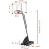 image:imageVEVOR Basketball Rim 18 Basketball Hoop 44 48 50 54 Inchs PC Backboard 4410FT Height Adjustable Basketball Portable Hoopamp Goal IndoorOutdoor Classic Basketball Court Teen Adult School ParkWhite 54in