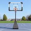image:imageVEVOR Basketball Rim 18 Basketball Hoop 44 48 50 54 Inchs PC Backboard 4410FT Height Adjustable Basketball Portable Hoopamp Goal IndoorOutdoor Classic Basketball Court Teen Adult School ParkBlack Quickly Adjust 44in