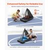 image:imageVEVOR Basketball Rim 18 Basketball Hoop 44 48 50 54 Inchs PC Backboard 4410FT Height Adjustable Basketball Portable Hoopamp Goal IndoorOutdoor Classic Basketball Court Teen Adult School ParkPurple Quickly Adjust 48in