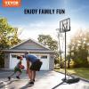 image:imageVEVOR Basketball Rim 18 Basketball Hoop 44 48 50 54 Inchs PC Backboard 4410FT Height Adjustable Basketball Portable Hoopamp Goal IndoorOutdoor Classic Basketball Court Teen Adult School ParkBlack 44in
