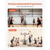 image:imageVEVOR Basketball Rim 18 Basketball Hoop 44 48 50 54 Inchs PC Backboard 4410FT Height Adjustable Basketball Portable Hoopamp Goal IndoorOutdoor Classic Basketball Court Teen Adult School ParkBlack Quickly Adjust 54in