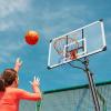 image:imageVEVOR Basketball Rim 18 Basketball Hoop 44 48 50 54 Inchs PC Backboard 4410FT Height Adjustable Basketball Portable Hoopamp Goal IndoorOutdoor Classic Basketball Court Teen Adult School ParkWhite 54in