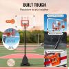 image:imageVEVOR Basketball Rim 18 Basketball Hoop 44 48 50 54 Inchs PC Backboard 4410FT Height Adjustable Basketball Portable Hoopamp Goal IndoorOutdoor Classic Basketball Court Teen Adult School ParkWhite 50in