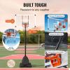 image:imageVEVOR Basketball Rim 18 Basketball Hoop 44 48 50 54 Inchs PC Backboard 4410FT Height Adjustable Basketball Portable Hoopamp Goal IndoorOutdoor Classic Basketball Court Teen Adult School ParkWhite 54in