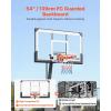 image:imageVEVOR Basketball Rim 18 Basketball Hoop 44 48 50 54 Inchs PC Backboard 4410FT Height Adjustable Basketball Portable Hoopamp Goal IndoorOutdoor Classic Basketball Court Teen Adult School ParkBlack Quickly Adjust 54in