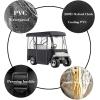 image:imageVEVOR Golf Cart Enclosure Polyester Driving Enclosure Club Car Covers Universal Fits for Most Brand Carts Sunproof and Dustproof Outdoor Cart Cover300D 787x433x622