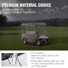 image:imageVEVOR Golf Cart Enclosure Polyester Driving Enclosure Club Car Covers Universal Fits for Most Brand Carts Sunproof and Dustproof Outdoor Cart Cover300DBeige 787x433x622