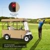 image:imageVEVOR Golf Cart Enclosure Polyester Driving Enclosure Club Car Covers Universal Fits for Most Brand Carts Sunproof and Dustproof Outdoor Cart Cover300DBeige 787x433x622