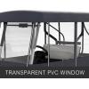 image:imageVEVOR Golf Cart Enclosure Polyester Driving Enclosure Club Car Covers Universal Fits for Most Brand Carts Sunproof and Dustproof Outdoor Cart Cover300D 787x433x622