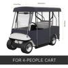 image:imageVEVOR Golf Cart Enclosure Polyester Driving Enclosure Club Car Covers Universal Fits for Most Brand Carts Sunproof and Dustproof Outdoor Cart Cover300D 866x433x622