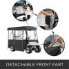 image:imageVEVOR Golf Cart Enclosure Polyester Driving Enclosure Club Car Covers Universal Fits for Most Brand Carts Sunproof and Dustproof Outdoor Cart Cover300D 787x433x622