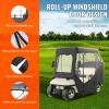 image:imageVEVOR Golf Cart Enclosure Polyester Driving Enclosure Club Car Covers Universal Fits for Most Brand Carts Sunproof and Dustproof Outdoor Cart Cover600D 85x48x53