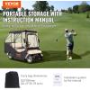 image:imageVEVOR Golf Cart Enclosure Polyester Driving Enclosure Club Car Covers Universal Fits for Most Brand Carts Sunproof and Dustproof Outdoor Cart Cover600D 106x43x55