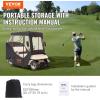 image:imageVEVOR Golf Cart Enclosure Polyester Driving Enclosure Club Car Covers Universal Fits for Most Brand Carts Sunproof and Dustproof Outdoor Cart Cover600D 85x48x53