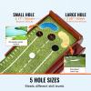 image:imageVEVOR Golf Putting Mat Putting Green Indoor Putting Matt for Indoors Sports Spin n Putt Golf Game Perfect Practice Putting Mat Golf Putting Mats Practice AutoBall Return5 Holes