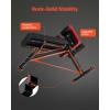 image:imageVEVOR MultiFunctional Weight Bench for Full Body Workout Roman Chair Hyperextension Bench 330 lbs Adjustable amp Foldable Equipment for Back Arm Core Ab Workout Sit Up Exercise Machine for Home Gym