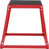 image:imageVEVOR Plyometric Jump Box 18 Inch Plyo Box Steel Plyometric Platform and Jumping Agility Box AntiSlip Fitness Exercise Step Up Box for Home Gym Training Conditioning Strength TrainingRed