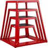 image:imageVEVOR Plyometric Jump Box 18 Inch Plyo Box Steel Plyometric Platform and Jumping Agility Box AntiSlip Fitness Exercise Step Up Box for Home Gym Training Conditioning Strength TrainingRed