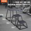 image:imageVEVOR Plyometric Jump Box 18 Inch Plyo Box Steel Plyometric Platform and Jumping Agility Box AntiSlip Fitness Exercise Step Up Box for Home Gym Training Conditioning Strength TrainingBlack