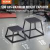 image:imageVEVOR Plyometric Jump Box 18 Inch Plyo Box Steel Plyometric Platform and Jumping Agility Box AntiSlip Fitness Exercise Step Up Box for Home Gym Training Conditioning Strength TrainingBlack