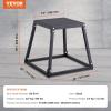 image:imageVEVOR Plyometric Jump Box 18 Inch Plyo Box Steel Plyometric Platform and Jumping Agility Box AntiSlip Fitness Exercise Step Up Box for Home Gym Training Conditioning Strength TrainingBlack