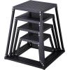 image:imageVEVOR Plyometric Jump Box 18 Inch Plyo Box Steel Plyometric Platform and Jumping Agility Box AntiSlip Fitness Exercise Step Up Box for Home Gym Training Conditioning Strength TrainingBlack