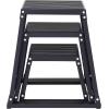 image:imageVEVOR Plyometric Jump Box 18 Inch Plyo Box Steel Plyometric Platform and Jumping Agility Box AntiSlip Fitness Exercise Step Up Box for Home Gym Training Conditioning Strength TrainingBlack