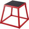 image:imageVEVOR Plyometric Jump Box 18 Inch Plyo Box Steel Plyometric Platform and Jumping Agility Box AntiSlip Fitness Exercise Step Up Box for Home Gym Training Conditioning Strength TrainingRed