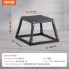 image:imageVEVOR Plyometric Jump Box 18 Inch Plyo Box Steel Plyometric Platform and Jumping Agility Box AntiSlip Fitness Exercise Step Up Box for Home Gym Training Conditioning Strength TrainingBlack