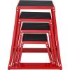 image:imageVEVOR Plyometric Jump Box 18 Inch Plyo Box Steel Plyometric Platform and Jumping Agility Box AntiSlip Fitness Exercise Step Up Box for Home Gym Training Conditioning Strength TrainingRed