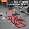 image:imageVEVOR Plyometric Jump Box 18 Inch Plyo Box Steel Plyometric Platform and Jumping Agility Box AntiSlip Fitness Exercise Step Up Box for Home Gym Training Conditioning Strength TrainingRed