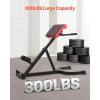 image:imageVEVOR Roman Chair Hyperextension Bench 300 lbs Adjustable Extension Machine MultiFunction Exercise Equipment for Glute Hamstring Lower Back and Ab Workout Fitness Weight Bench for Home Gym