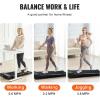 image:imageVEVOR Walking Pad with Handle Bar Under Desk Treadmill for Home Office 25HP Walking Jogging Running Machine Speed 6276MPH Folding Treadmill with Remote Control and LED DisplayRed
