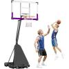 image:imageVEVOR Basketball Rim 18 Basketball Hoop 44 48 50 54 Inchs PC Backboard 4410FT Height Adjustable Basketball Portable Hoopamp Goal IndoorOutdoor Classic Basketball Court Teen Adult School ParkPurple Quickly Adjust 48in