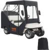 image:imageVEVOR Golf Cart Enclosure Polyester Driving Enclosure Club Car Covers Universal Fits for Most Brand Carts Sunproof and Dustproof Outdoor Cart Cover600D 85x48x53