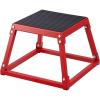 image:imageVEVOR Plyometric Jump Box 18 Inch Plyo Box Steel Plyometric Platform and Jumping Agility Box AntiSlip Fitness Exercise Step Up Box for Home Gym Training Conditioning Strength TrainingRed