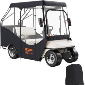 image:imageVEVOR Golf Cart Enclosure Polyester Driving Enclosure Club Car Covers Universal Fits for Most Brand Carts Sunproof and Dustproof Outdoor Cart Cover600D 106x43x55