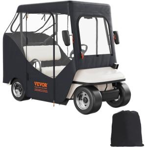 image:imageVEVOR Golf Cart Enclosure Polyester Driving Enclosure Club Car Covers Universal Fits for Most Brand Carts Sunproof and Dustproof Outdoor Cart Cover600D 85x48x53