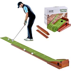 image:imageVEVOR Golf Putting Mat Putting Green Indoor Putting Matt for Indoors Sports Spin n Putt Golf Game Perfect Practice Putting Mat Golf Putting Mats Practice AutoBall Return1 Hole