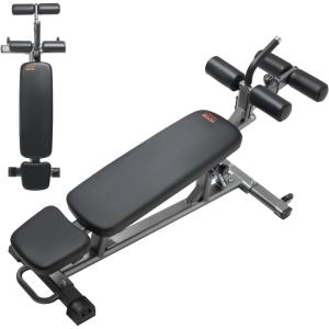 image:imageVEVOR Sit Up Bench Decline Ab Bench with Reverse Crunch Handle Adjustable Height Setting Heavy Duty Steel 5006001000 Lbs Capacity for Home Gym Workouts Strength Training Full Body MusclesAb Bench1000lbs