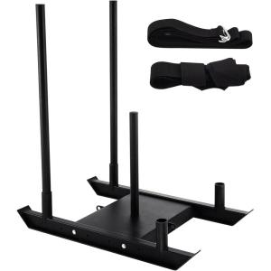 image:imageVEVOR Weight Training Pull Sled Fitness Strength Speed Training Sled Steel Power Sled Workout Equipment for Athletic Exercise and Speed ImprovementB500