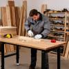image:imageVEVOR Adjustable Workbench 48 x 20inch Heavy Duty Work Bench with 285383 Inches Height Adjustment 2000 lbs Capacity Garage Workbench with Power Outlets Suitable for Office Garage WorkshopRubber Pad48x24