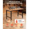 image:imageVEVOR Adjustable Workbench 48 x 20inch Heavy Duty Work Bench with 285383 Inches Height Adjustment 2000 lbs Capacity Garage Workbench with Power Outlets Suitable for Office Garage WorkshopUniversal Wheels48x24